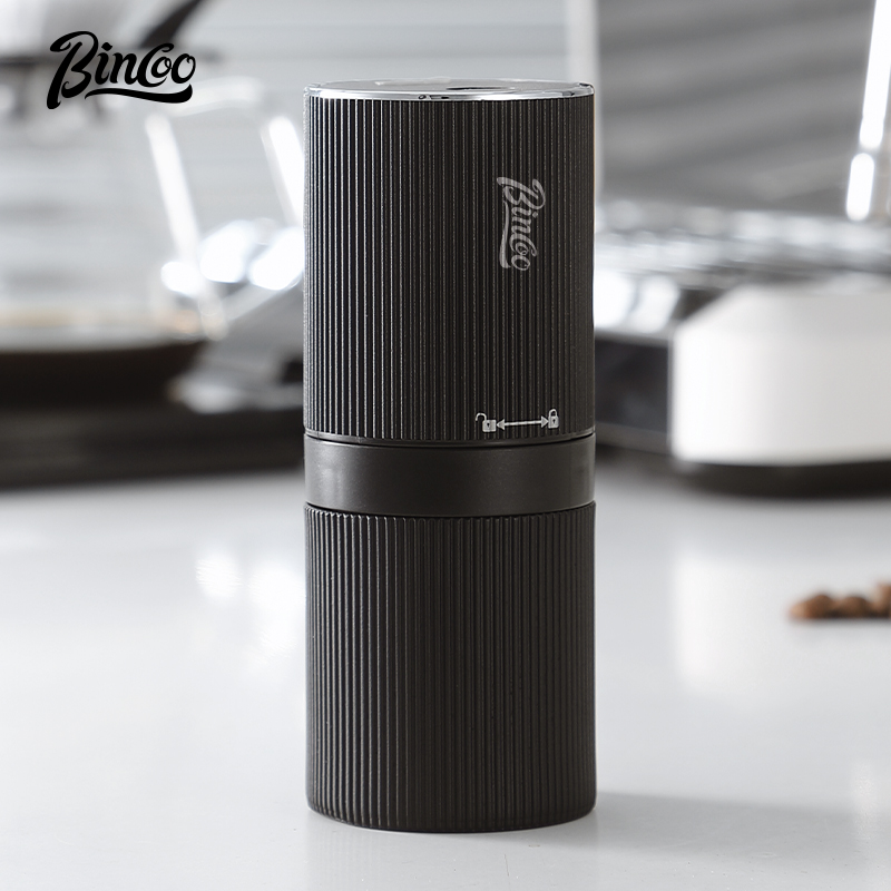 Coffee Equipment For Camping - Bincoo Tragbare elektrische Kaffeemühle, wiederaufladbar, verstellbar,