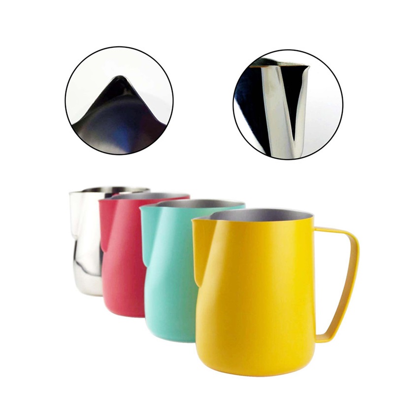 Milk Steaming Pitcher - Edelstahl Latte Kaffee Milch kännchen Tasse