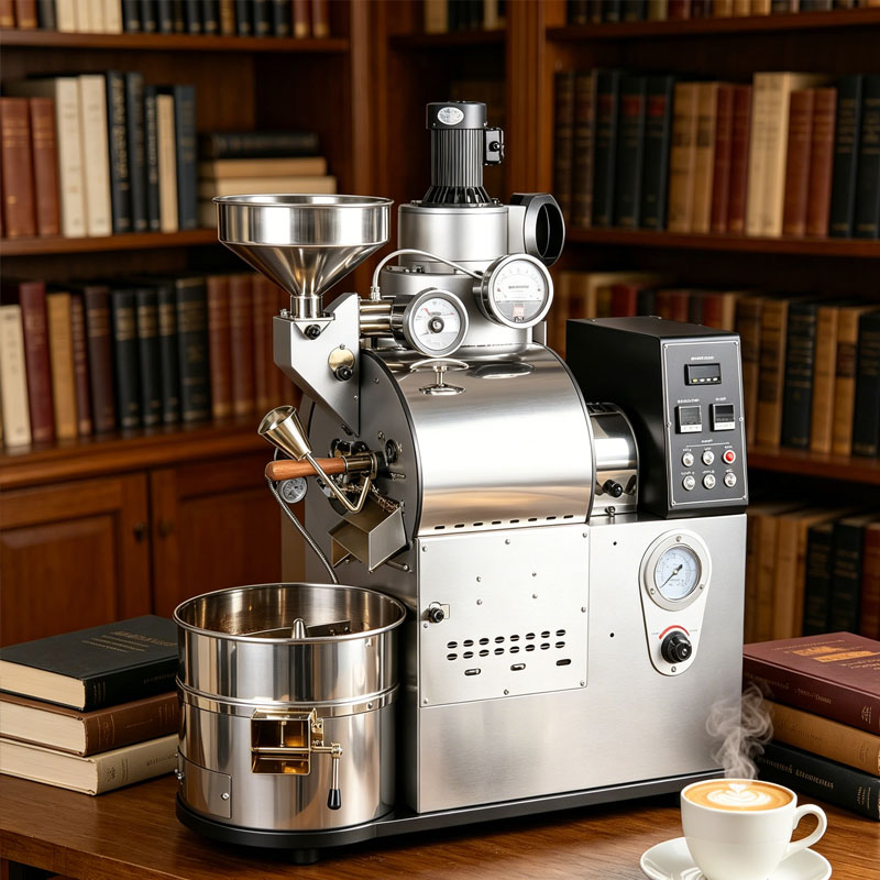 Equipment Of Coffee Machine - Kaffeeröstmaschine Kaffeebohnen-Röstgerät mit Kühlschale für Café,
