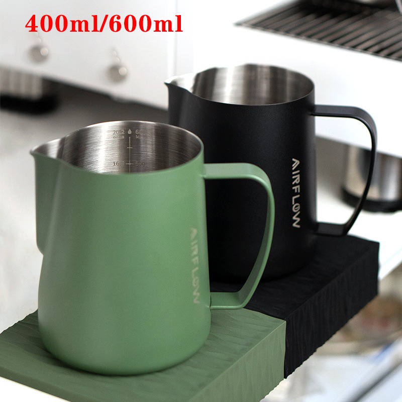 Milk Steaming Pitcher - 400 ml/600 ml Edelstahl Kaffee Latte