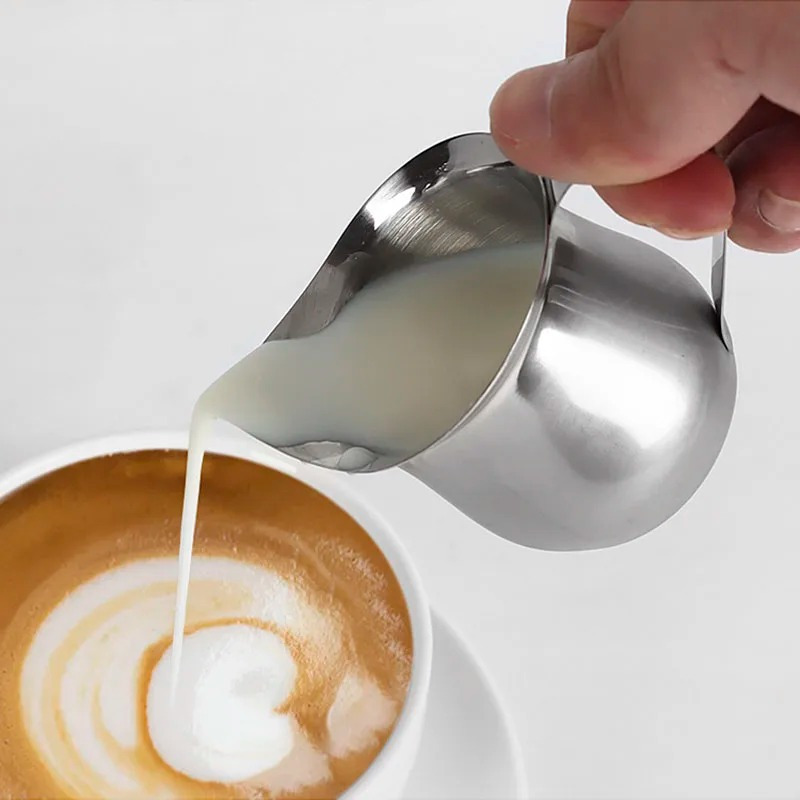 Milk Steaming Pitcher - Kaffee Milch Aufschäumen Krug Tasse Edelstahl