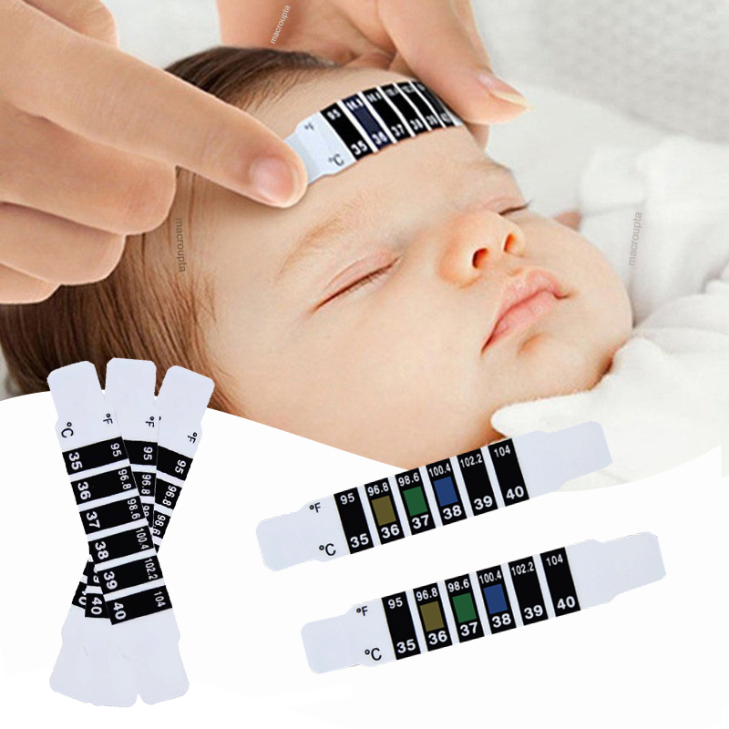 Temperature Strip Thermometer - 10Pcs Stirn Kopf Streifen Thermometer Wasser