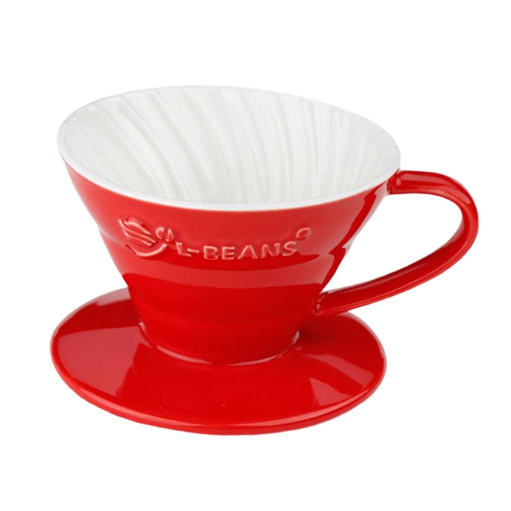 Coffee Equipment Pour Over - Keramik-Kaffeefilter zum Übergießen, wiederverwendbarer Dripper, Espresso-Zubereitungsgerät
