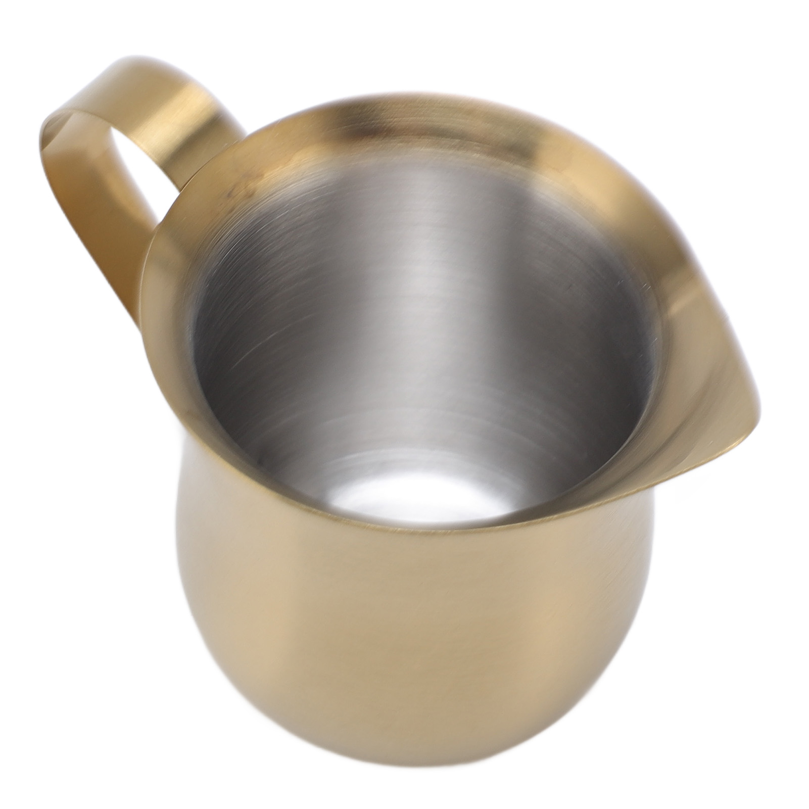 Milk Steaming Pitcher - Milchaufschäumkrug aus Edelstahl, Kaffee-Dampfmaschinenkrug, 90 ml,