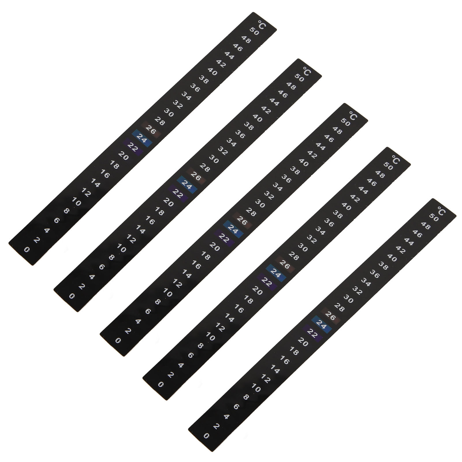 Temperature Strip Thermometer - 5 Stück Fermentations-Thermometer-Aufkleber für Brautanks, präziser