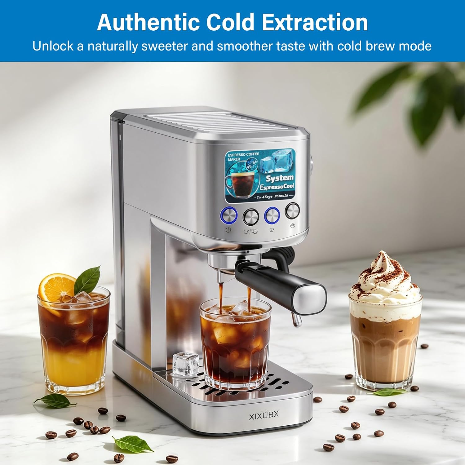 Kaltbrüh-Espresso-Maker mit Mi – Pressure Gauge Espresso Bewertung und Preis
