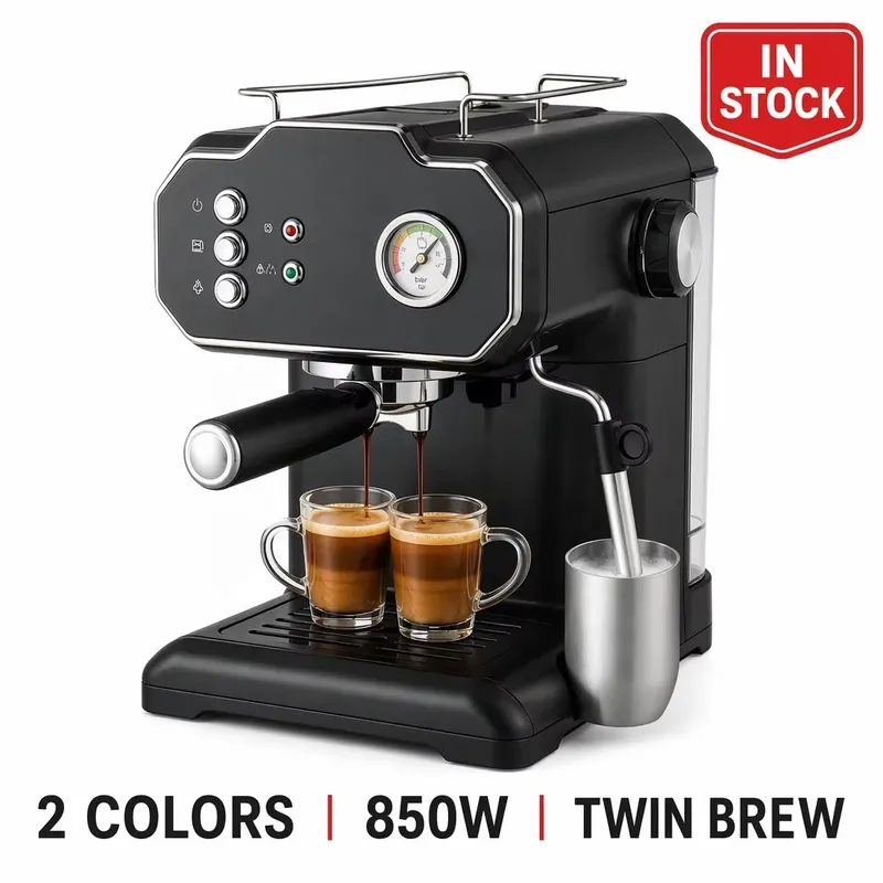 Retro Halbautomatische Espress – Pressure Gauge Espresso Bewertung und Preis