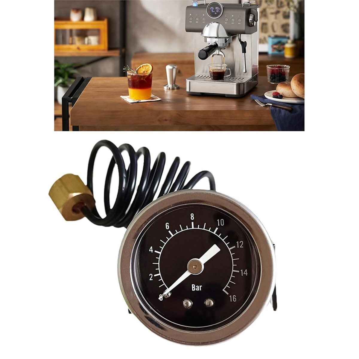 A47T Hochpräzises 16-Bar-Manom – Pressure Gauge Espresso Bewertung und Preis