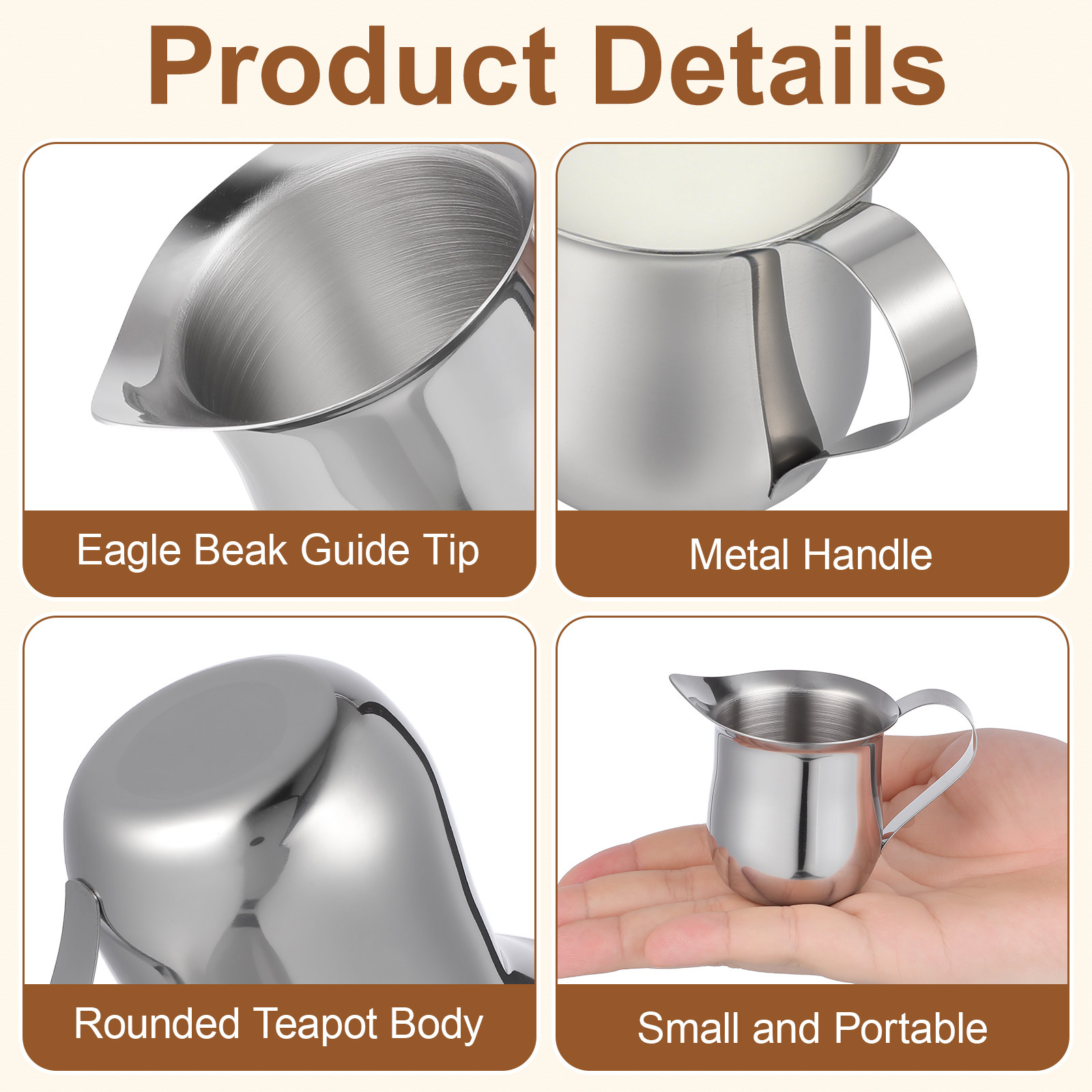 3-teiliger Milchaufschäumer au – Milk Steaming Pitcher Bewertung und Preis
