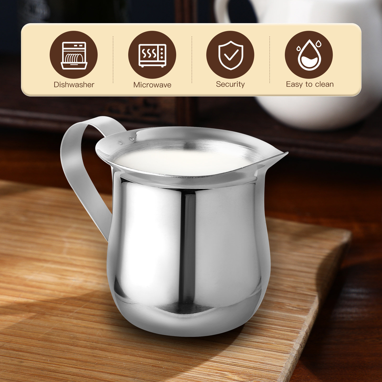 3-teiliger Milchaufschäumer au – Milk Steaming Pitcher Bewertung und Preis