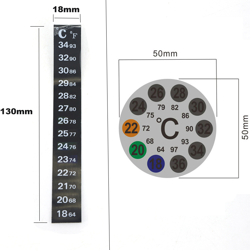 1 stücke 2 stücke Aquarium Aqu – Temperature Strip Thermometer Bewertung und Preis