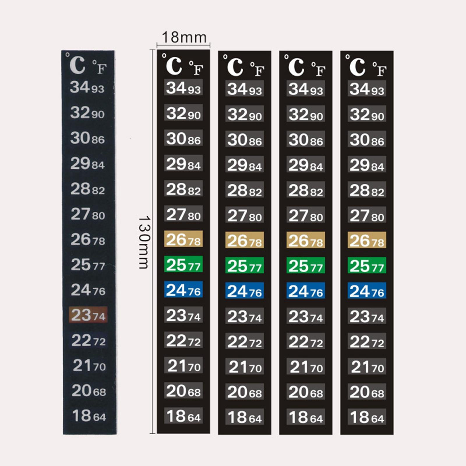 Aquarium-Thermometerstreifen,  – Temperature Strip Thermometer Bewertung und Preis