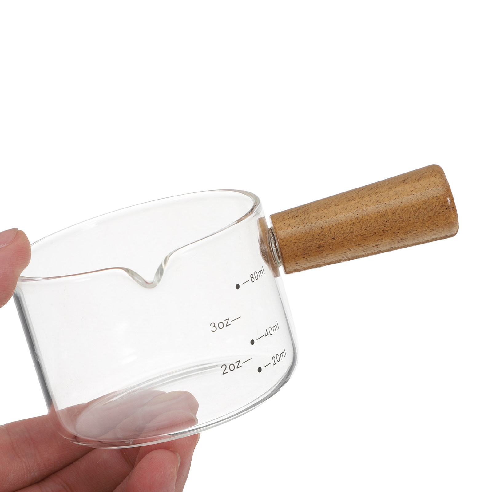 Mini-Glasmilchkrug mit Holzgri – Milk Steaming Pitcher Bewertung und Preis